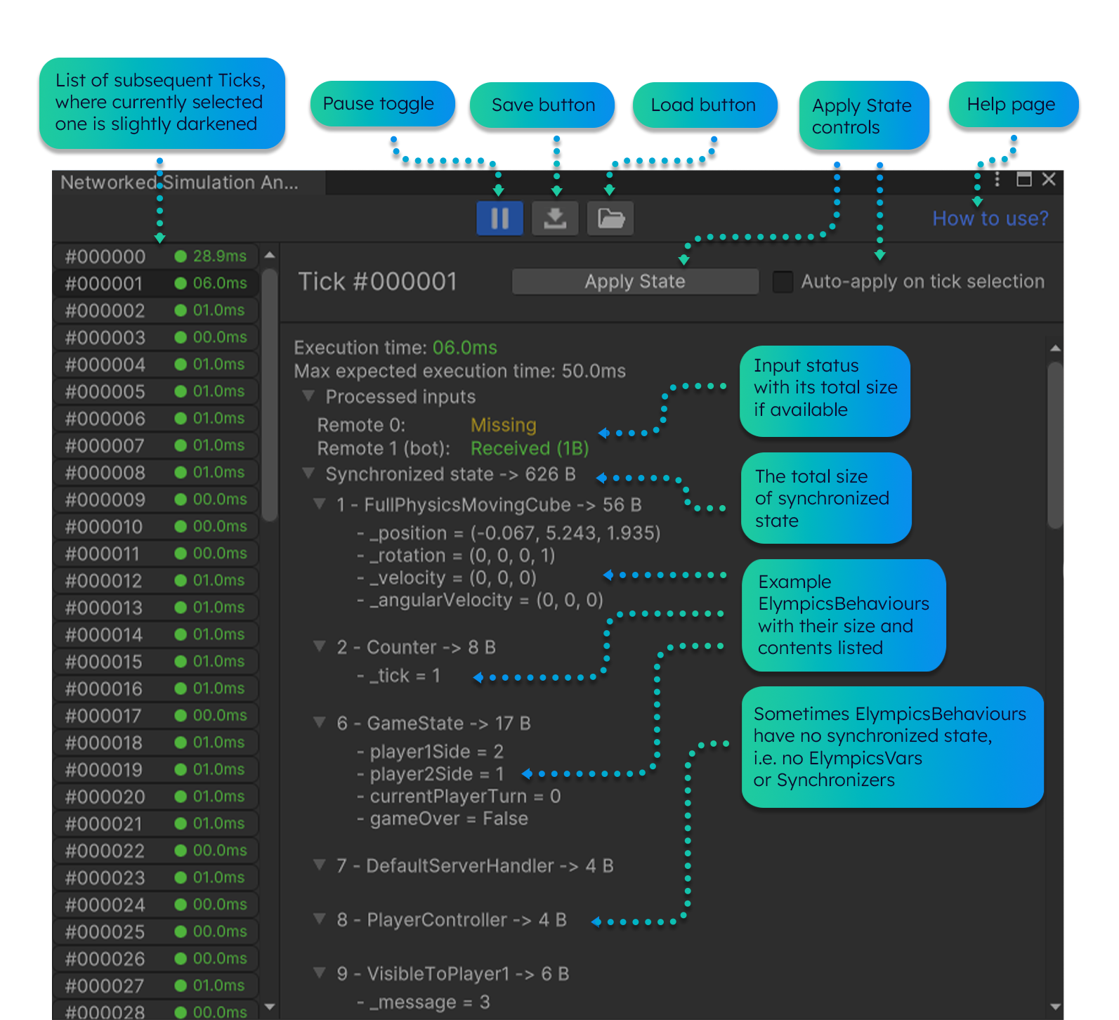 Networked Simulation Analyzer UI